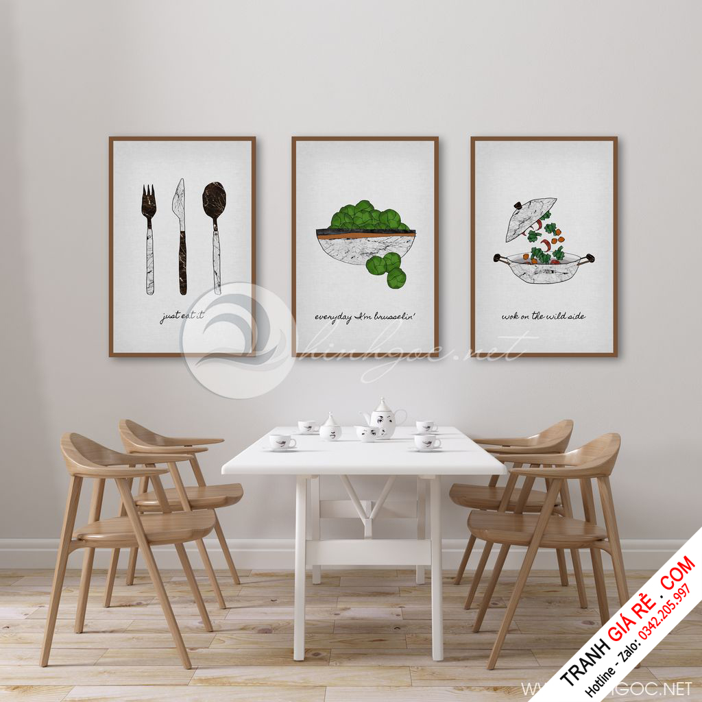 Tranh trang trí phòng bếp, tranh treo bàn ăn đẹp sang trọng - Tranh Treo  Tường Đẹp